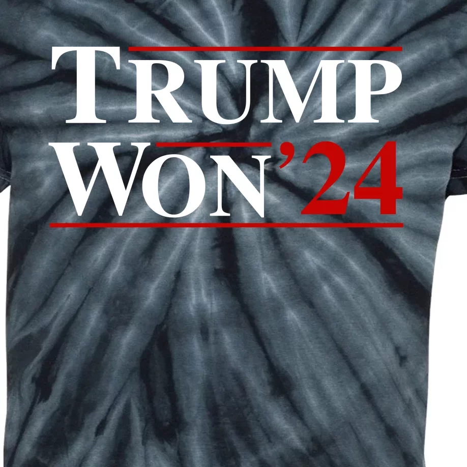 Trump Won Kids Tie-Dye T-Shirt