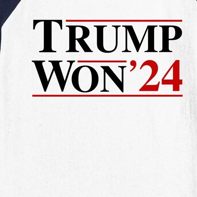 Trump Won Baseball Sleeve Shirt