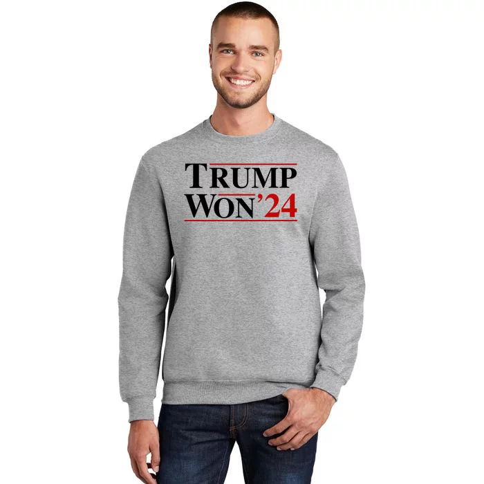 Trump Won Tall Sweatshirt