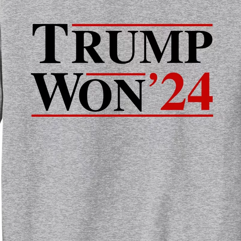 Trump Won Tall Sweatshirt