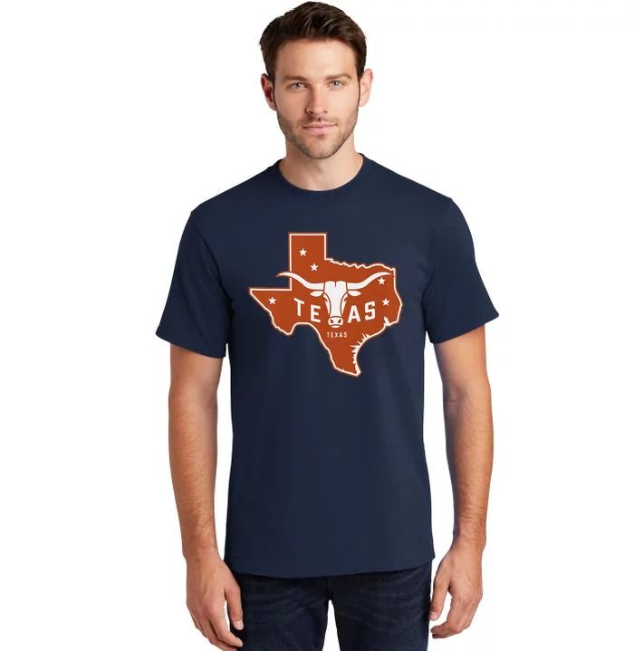 Texas Western Texas Map Tall T-Shirt