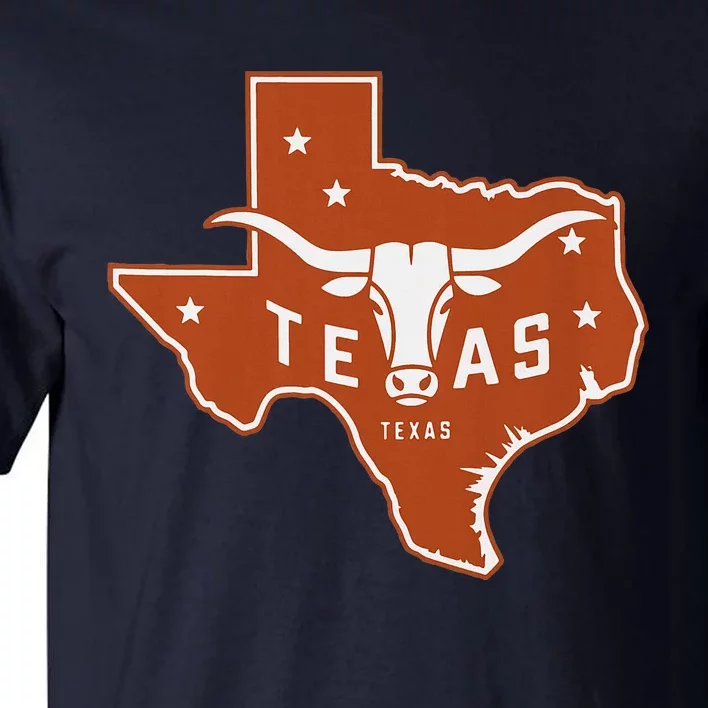 Texas Western Texas Map Tall T-Shirt