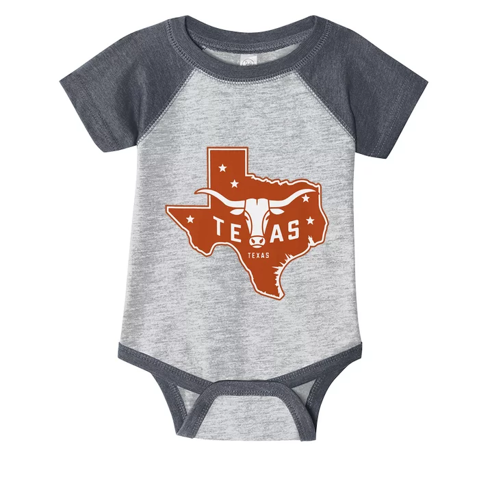 Texas Western Texas Map Infant Baby Jersey Bodysuit