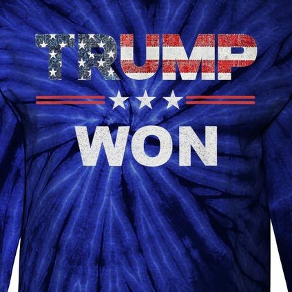Trump Won Tie-Dye Long Sleeve Shirt