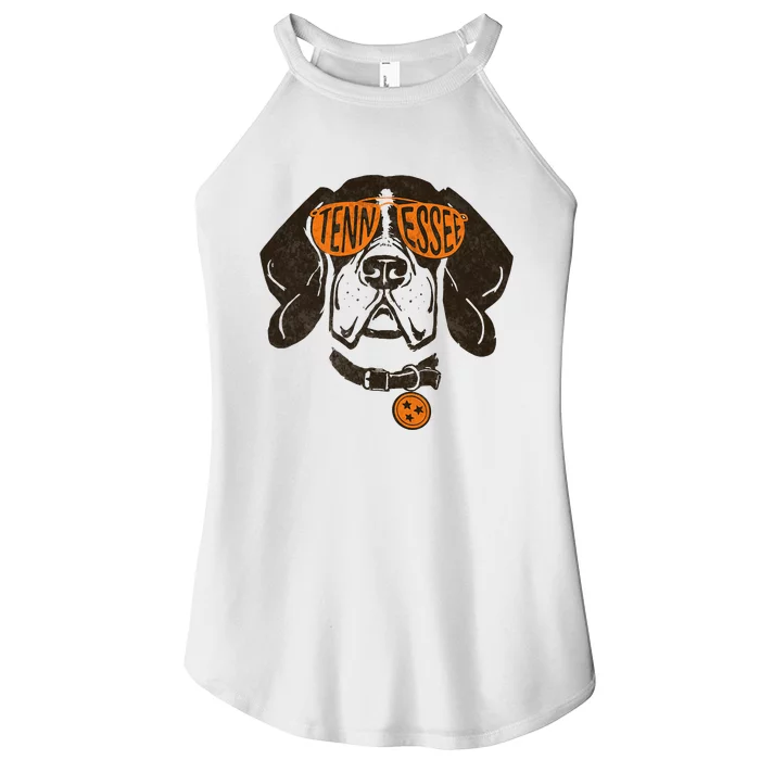 Tennessee Women Tn Dog State Flag Tn Lover Outfit Women’s Perfect Tri Rocker Tank