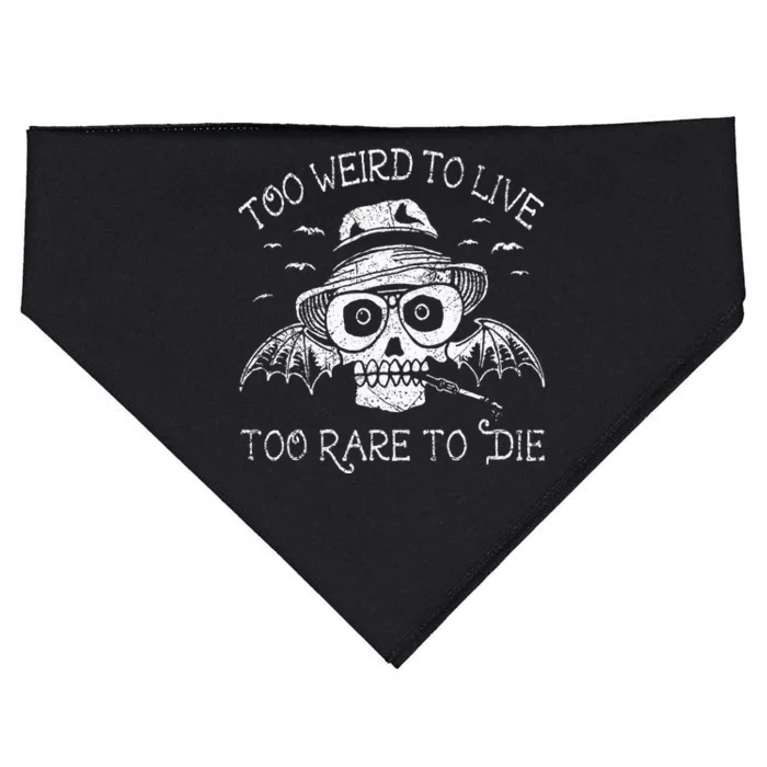 Too Weird To Live Too Rare To Die USA-Made Doggie Bandana