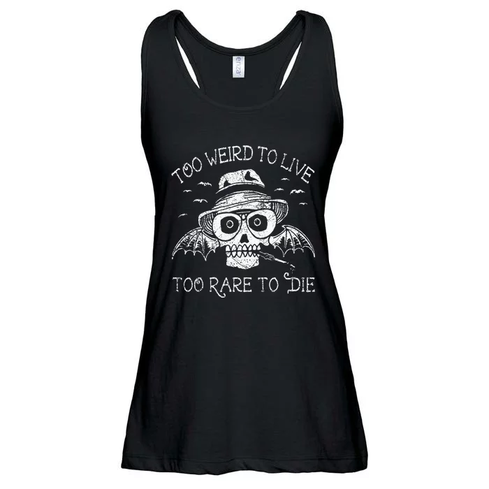 Too Weird To Live Too Rare To Die Ladies Essential Flowy Tank