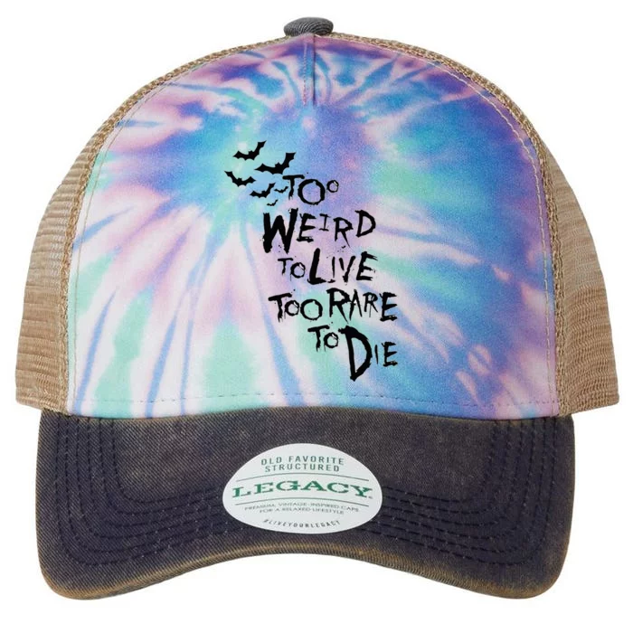 Too Weird To Live Rare To Die Hunter Thompson Legacy Tie Dye Trucker Hat