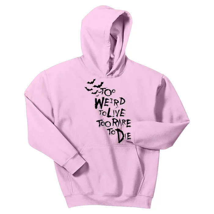 Too Weird To Live Rare To Die Hunter Thompson Kids Hoodie