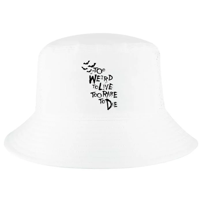 Too Weird To Live Rare To Die Hunter Thompson Cool Comfort Performance Bucket Hat