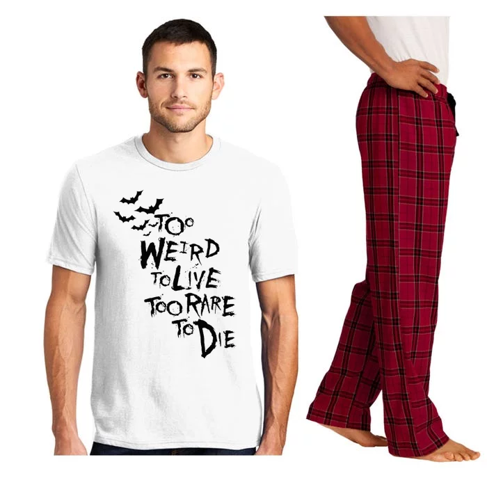 Too Weird To Live Rare To Die Hunter Thompson Pajama Set