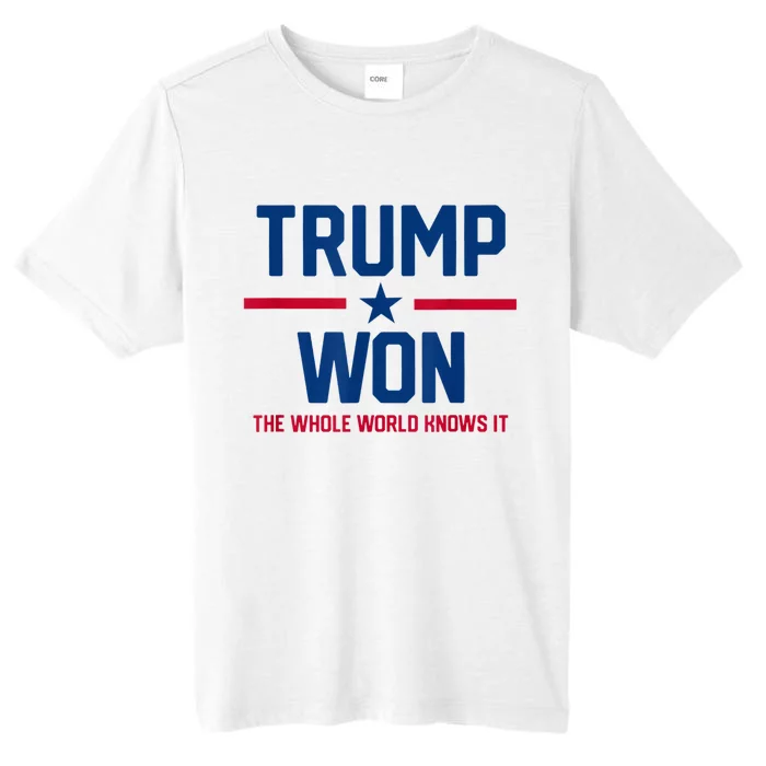 Trump Won The Whole World Knows It ChromaSoft Performance T-Shirt