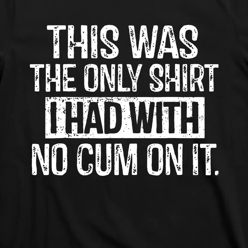 This Was The Only Shirts I Had With No Cum On It T-Shirt