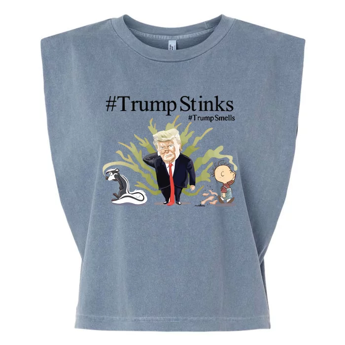 Tim Williams Trump Stinks Trump Smells Garment-Dyed Women's Muscle Tee