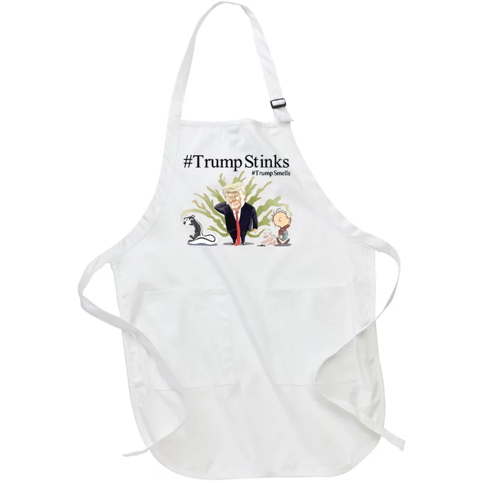 Tim Williams Trump Stinks Trump Smells Full-Length Apron With Pocket