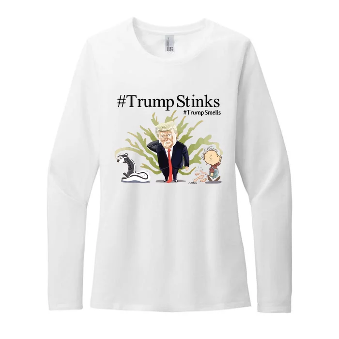 Tim Williams Trump Stinks Trump Smells Womens CVC Long Sleeve Shirt