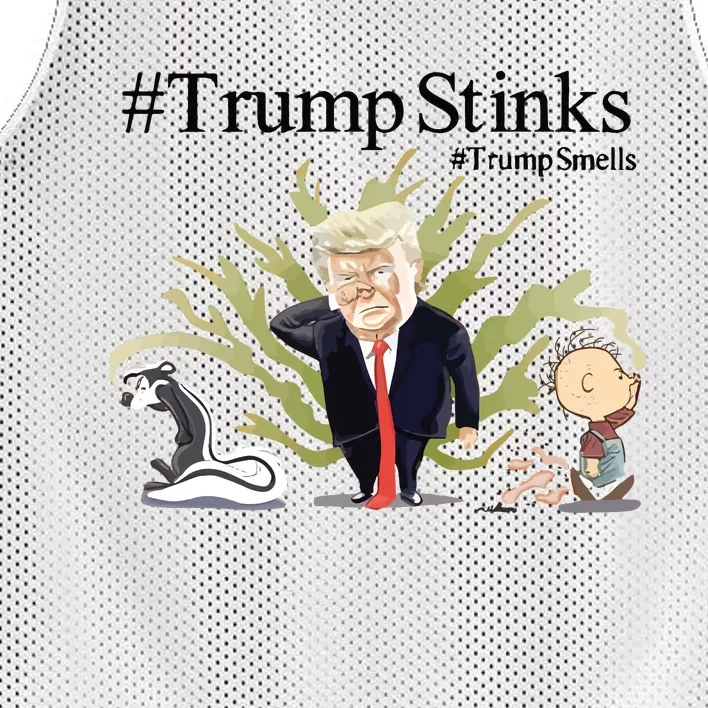 Tim Williams Trump Stinks Trump Smells Mesh Reversible Basketball Jersey Tank