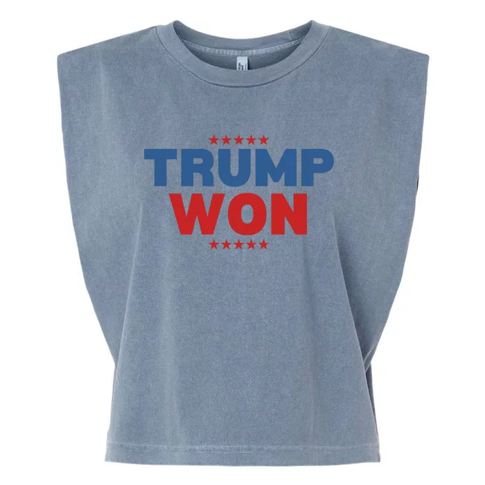 Trump Won Garment-Dyed Women's Muscle Tee