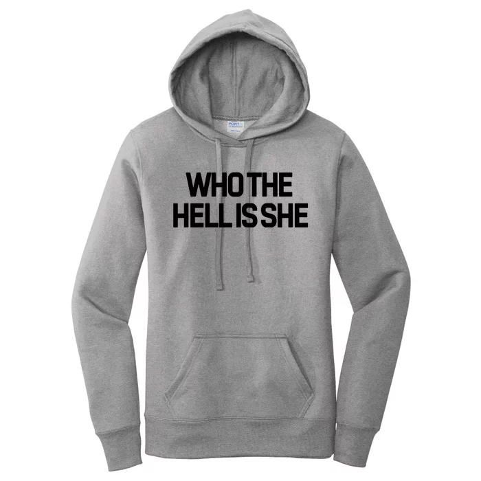 Thenessanation Who The Hell Is She Women's Pullover Hoodie