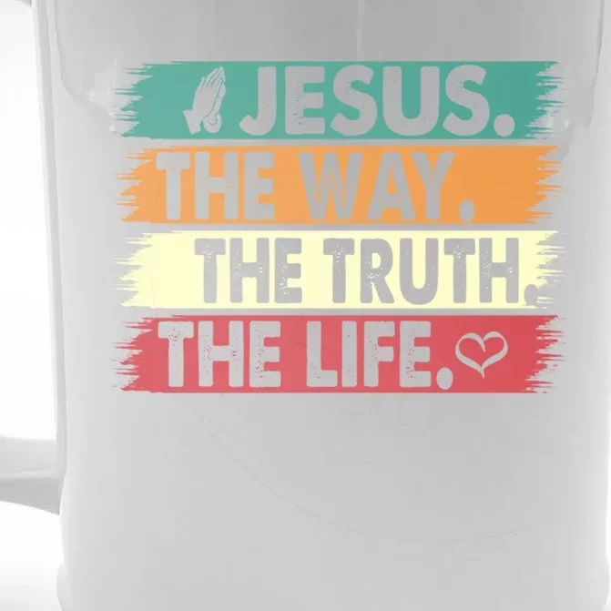 The Way The Truth The Life Christian Front & Back Beer Stein