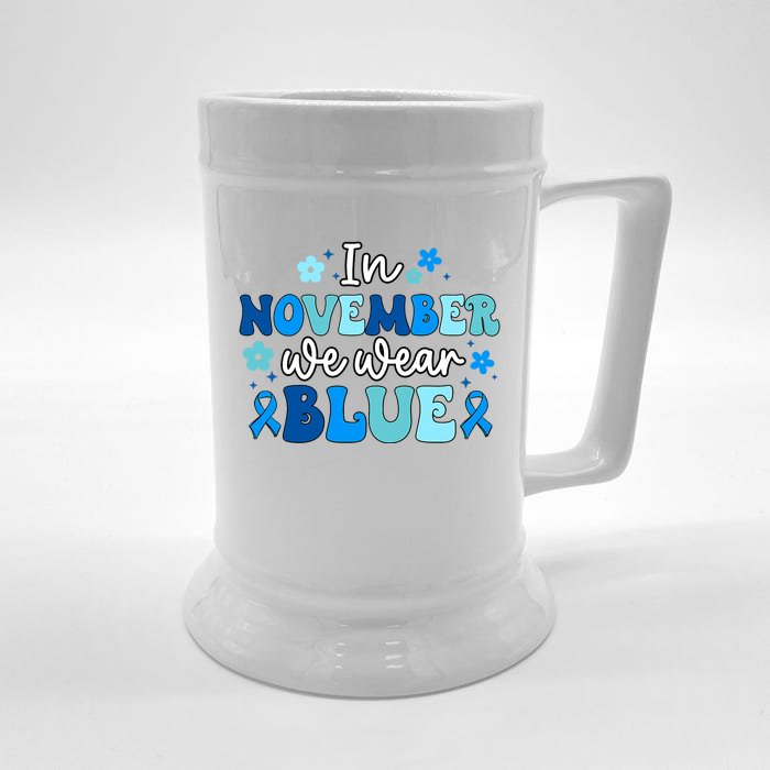 T1D Warrior Type 1 Diabetes Awareness Diabetic Front & Back Beer Stein