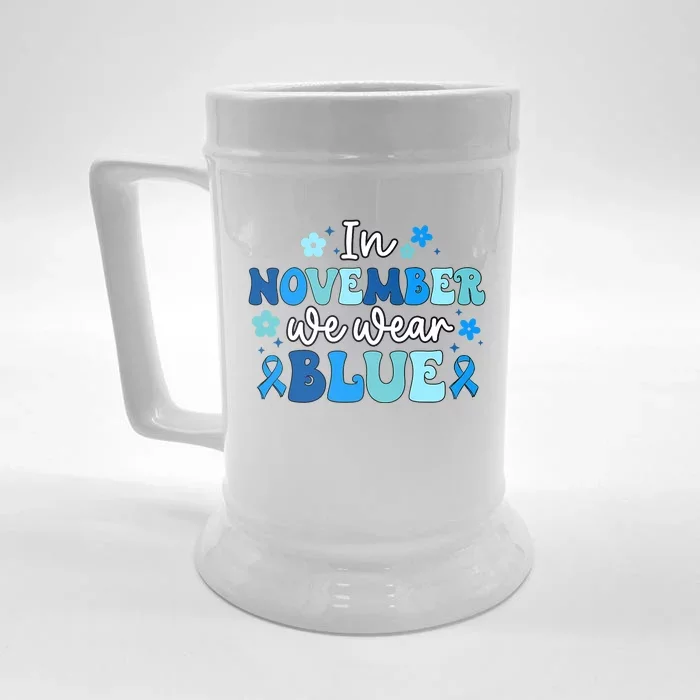 T1D Warrior Type 1 Diabetes Awareness Diabetic Front & Back Beer Stein