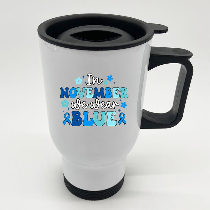 T1D Warrior Type 1 Diabetes Awareness Diabetic Front & Back Stainless Steel Travel Mug