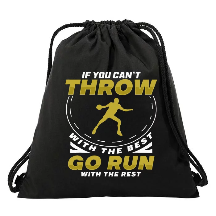 Throw With The Best Discus Thrower Tack And Field Discus Drawstring Bag