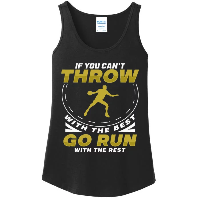 Throw With The Best Discus Thrower Tack And Field Discus Ladies Essential Tank