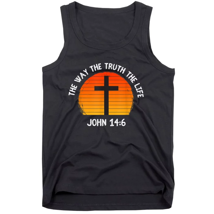 The Way The Truth The Life John 14:6 Christian Bible Verse Tank Top