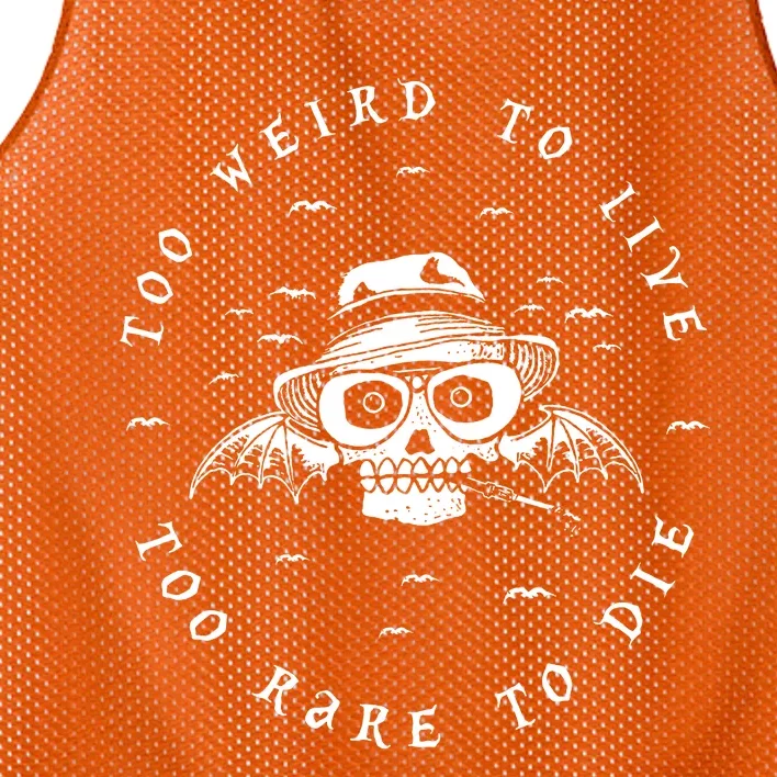 Too Weird To Live Too Rare To Die Mesh Reversible Basketball Jersey Tank