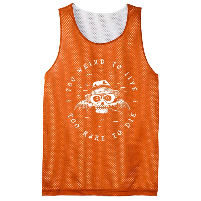 Too Weird To Live Too Rare To Die Mesh Reversible Basketball Jersey Tank