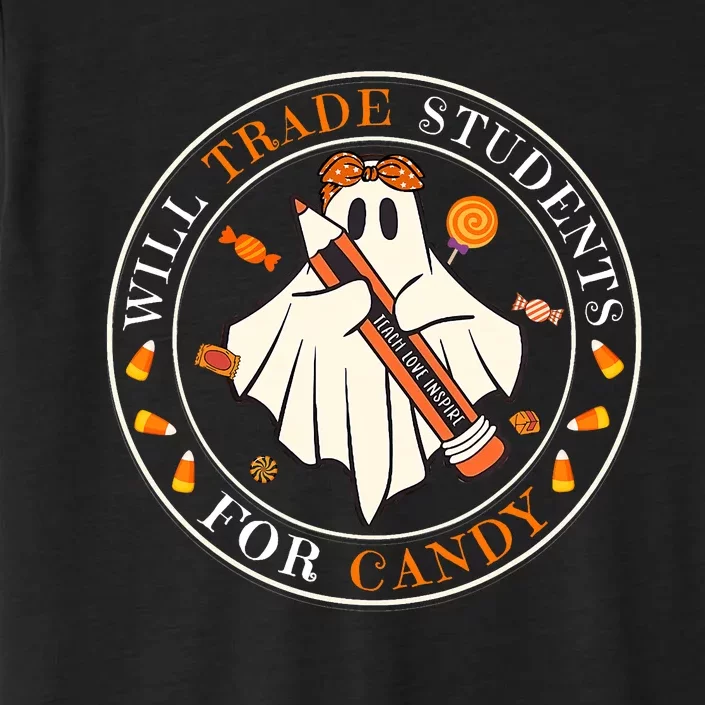 Teacher Will Trade Students For Candy Easy Halloween Costume ChromaSoft Performance T-Shirt