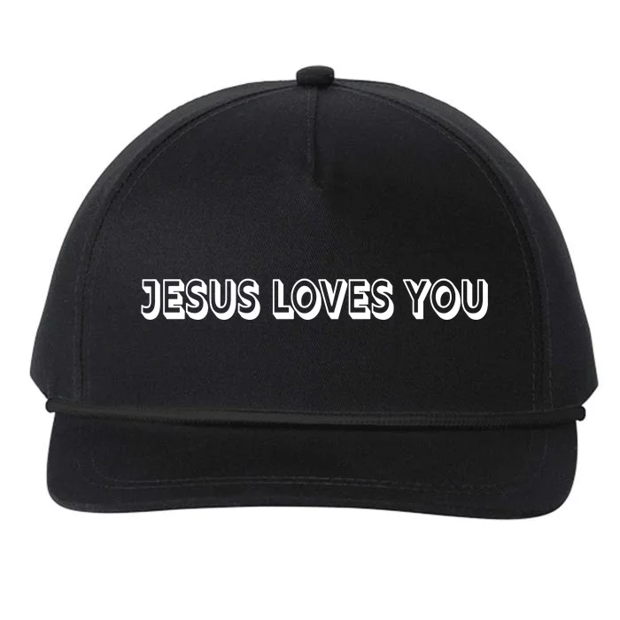 Top Words That Christians Say JESUS LOVES YOU Snapback Five-Panel Rope Hat