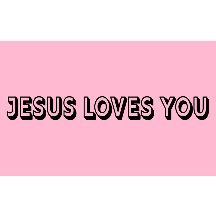 Top Words That Christians Say JESUS LOVES YOU Bumper Sticker