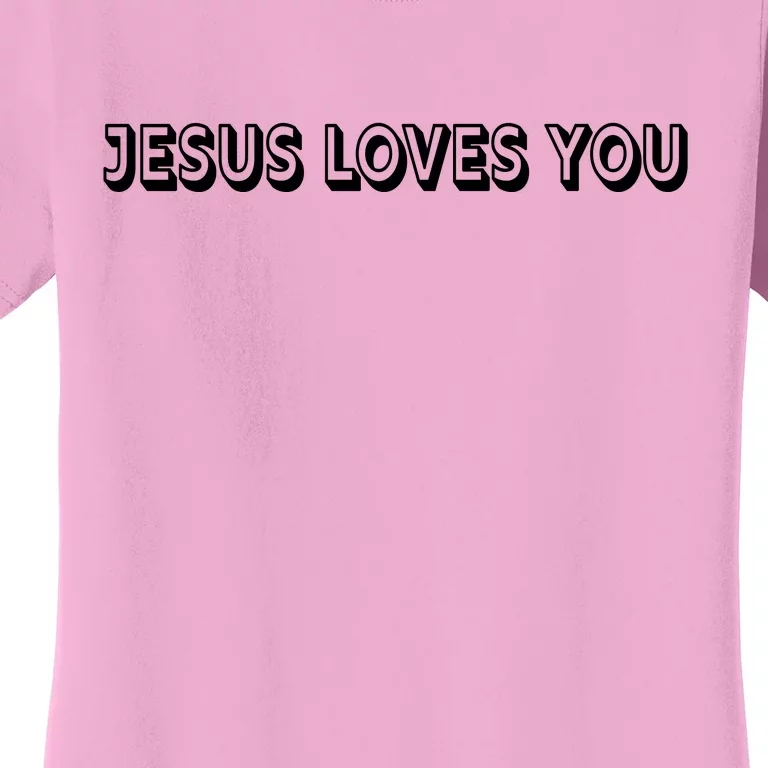 Top Words That Christians Say JESUS LOVES YOU Women's T-Shirt