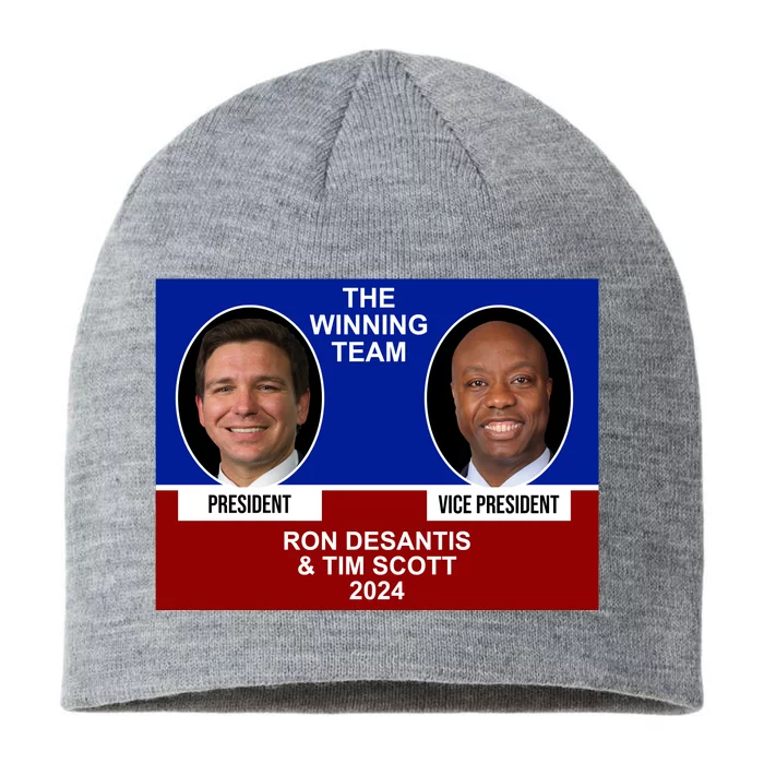 The Winning Team Ron Desantis And Tim Scott 2024 8 1/2in Sustainable Knit Beanie