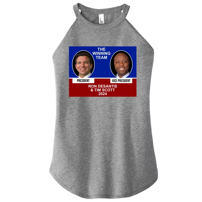 The Winning Team Ron Desantis And Tim Scott 2024 Women’s Perfect Tri Rocker Tank