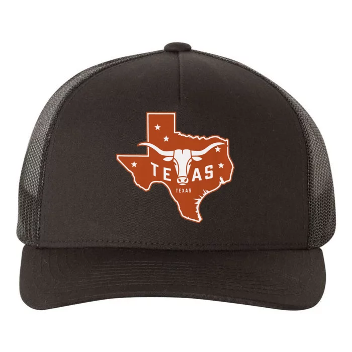 Texas Western Texas Map Yupoong Adult 5-Panel Trucker Hat