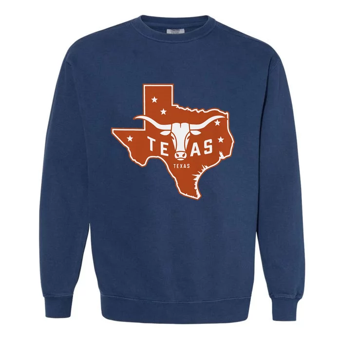 Texas Western Texas Map Garment-Dyed Sweatshirt