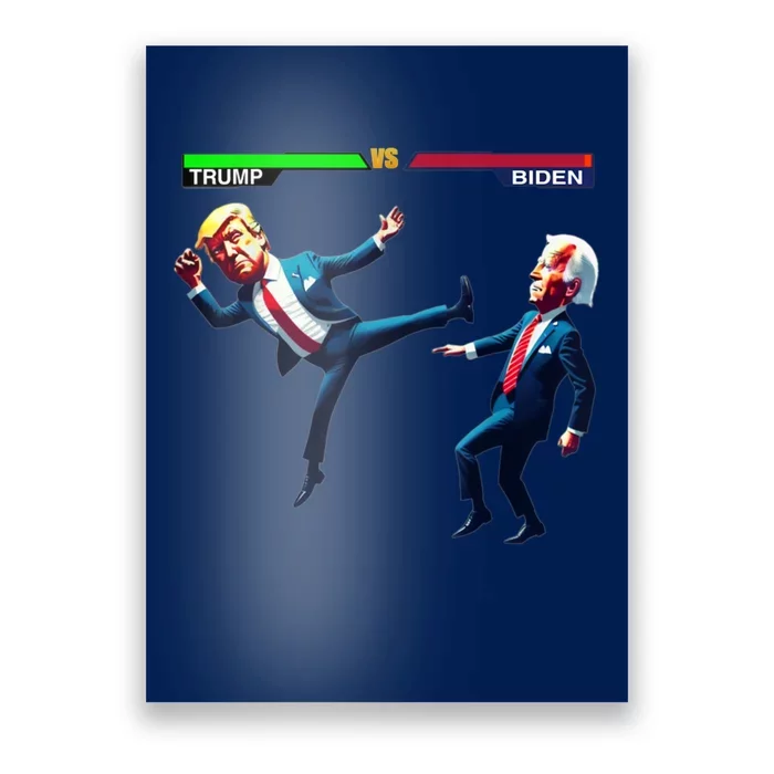 Trump Wins Trump Vs Biden Elections Funny Debate 2024 Poster