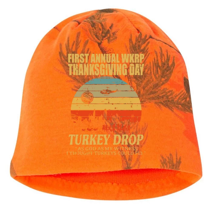 Thanksgiving Wkrp Turkey Drop Kati - Camo Knit Beanie