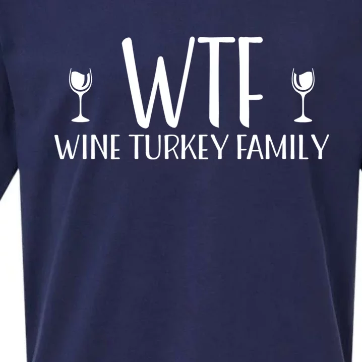 Thanksgiving Wine Turkey Family Great Gift Sueded Cloud Jersey T-Shirt