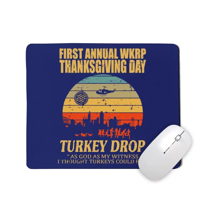 Thanksgiving Wkrp Turkey Drop Mousepad