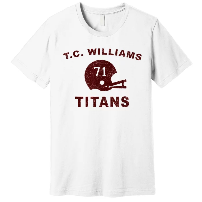 T.C. Williams Titan Football Helmet Premium T-Shirt