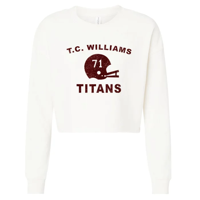 T.C. Williams Titan Football Helmet Cropped Pullover Crew