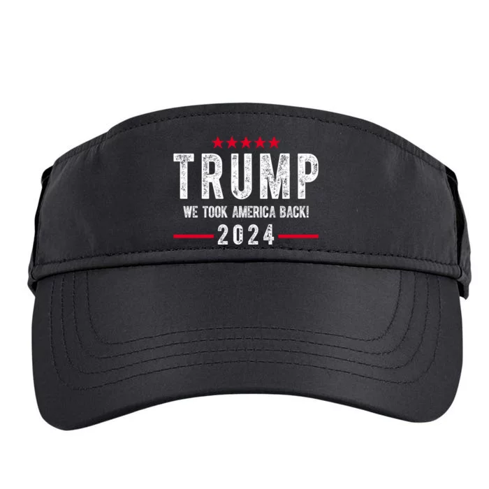 Trump Won Take America Back 2024 Adult Drive Performance Visor