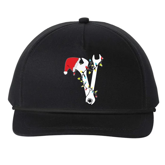 Tool Wrench Technician Mechanic Engineer Christmas Snapback Five-Panel Rope Hat