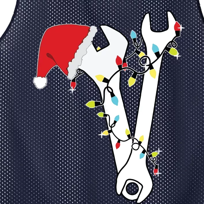 Tool Wrench Technician Mechanic Engineer Christmas Mesh Reversible Basketball Jersey Tank