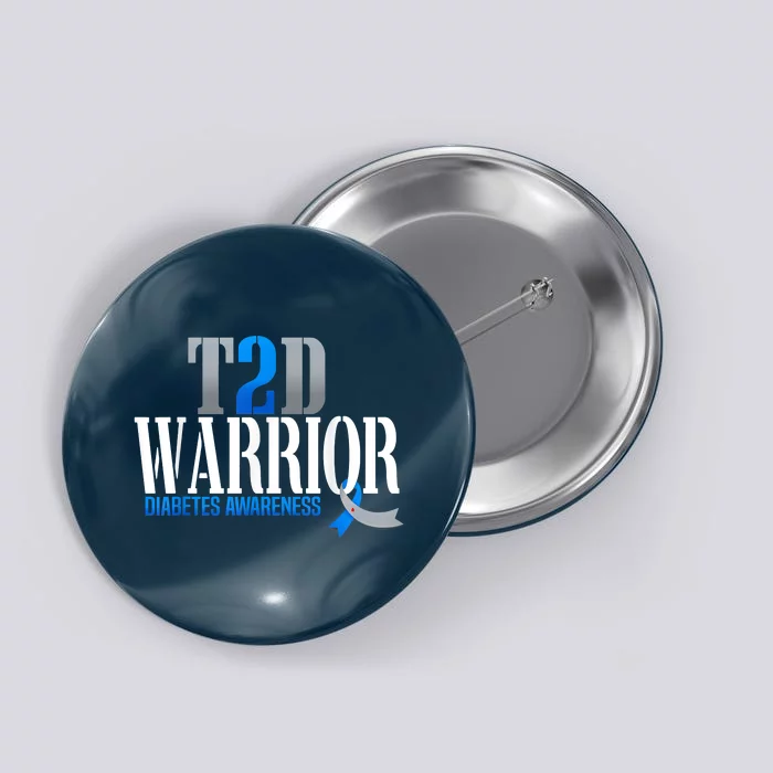 T2D Warrior Type 2 Diabetes Awareness Month Button